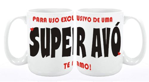 caneca de porcelana dia da avó